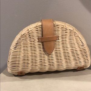 Jcrew Rattan clutch